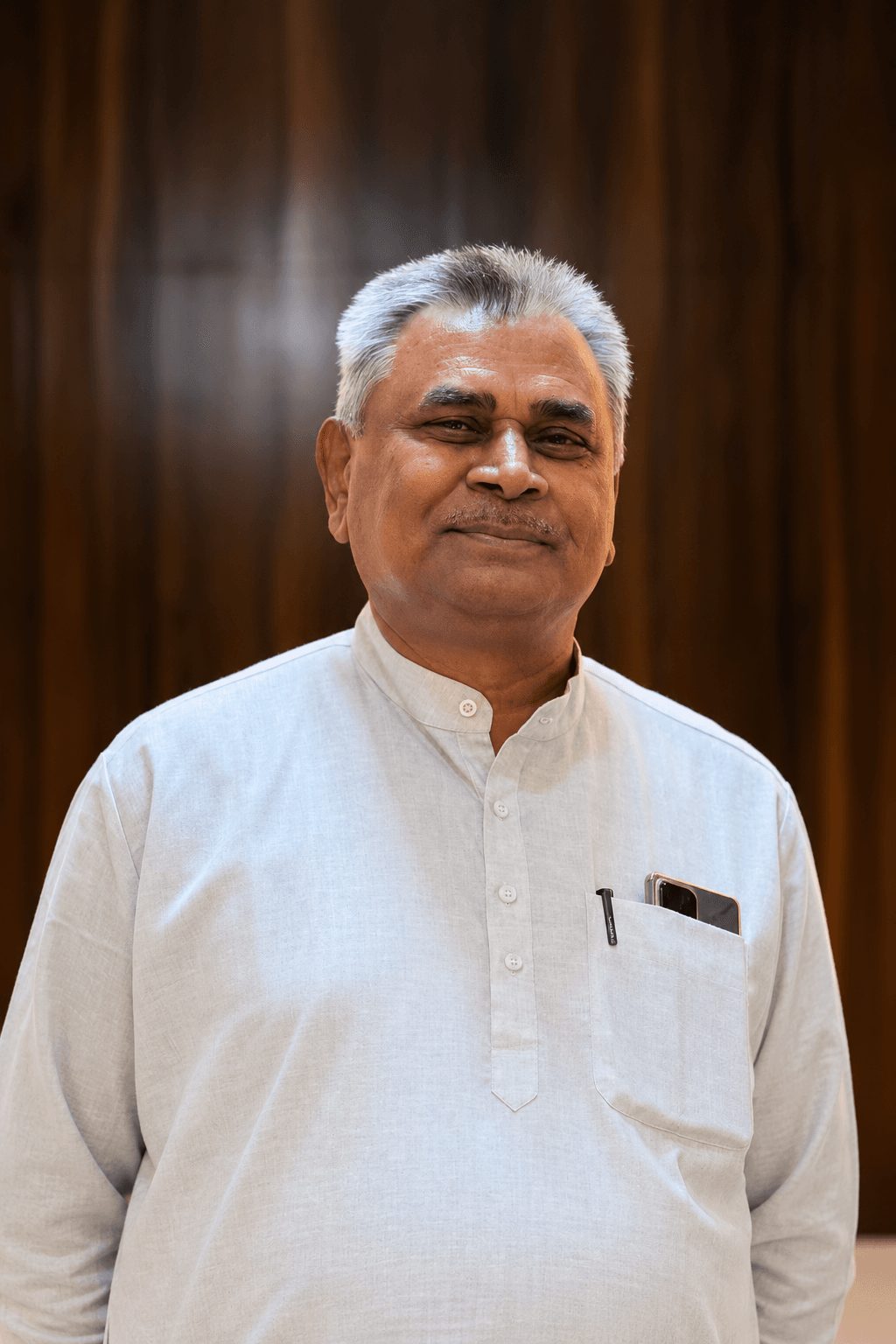 Portrait of Harshadbhai Patel, Founder, Director